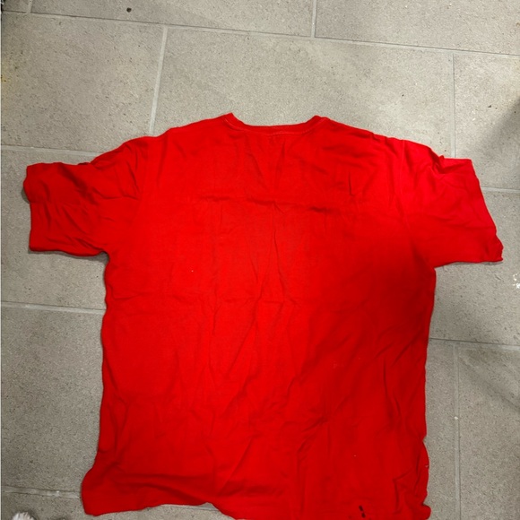 Hermès Men’s "H" embroidered T-shirt in Red - Picture 3 of 8